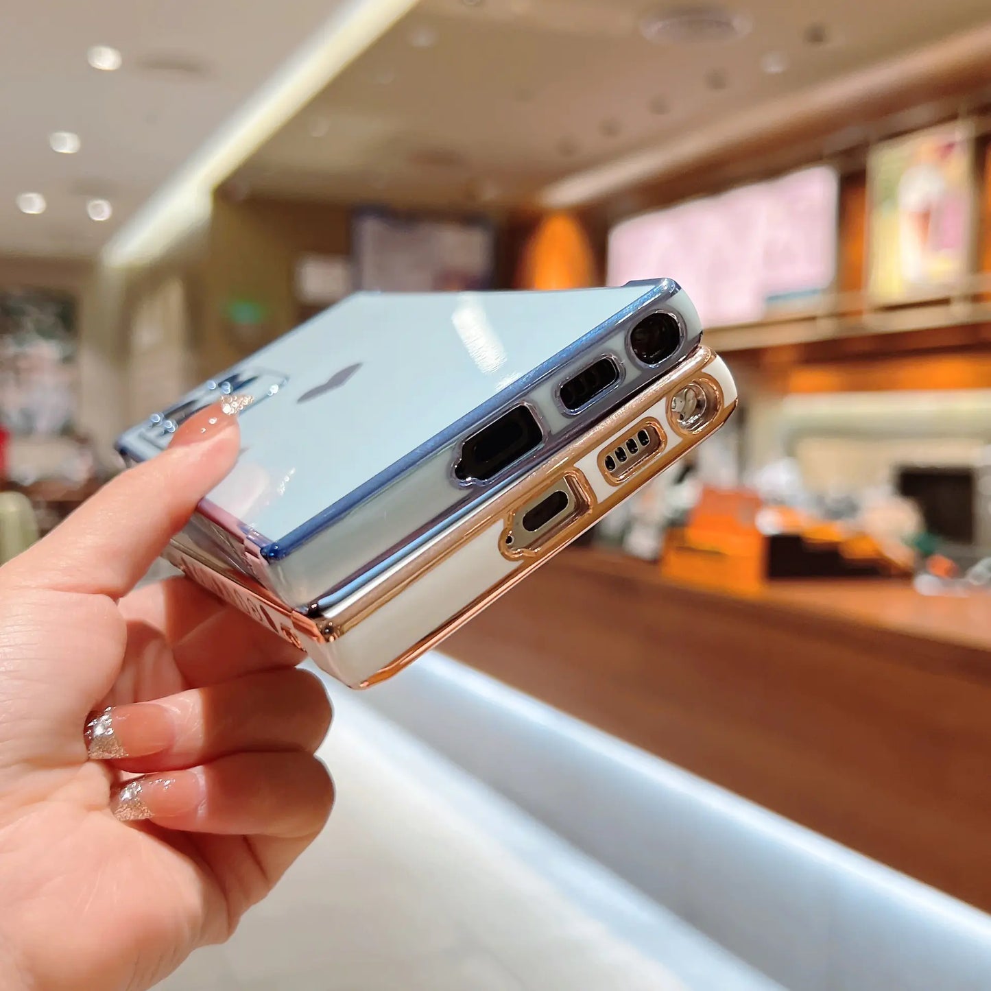 Elegant Heart-Shaped Silicone Case for Galaxy Phone